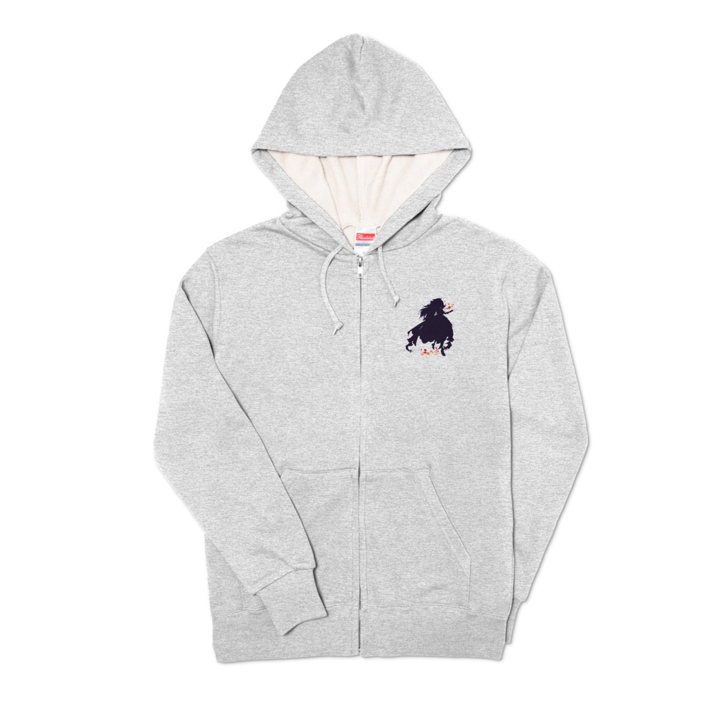 【華々里らなん5周年】パーカー シルエットver.【グレー】