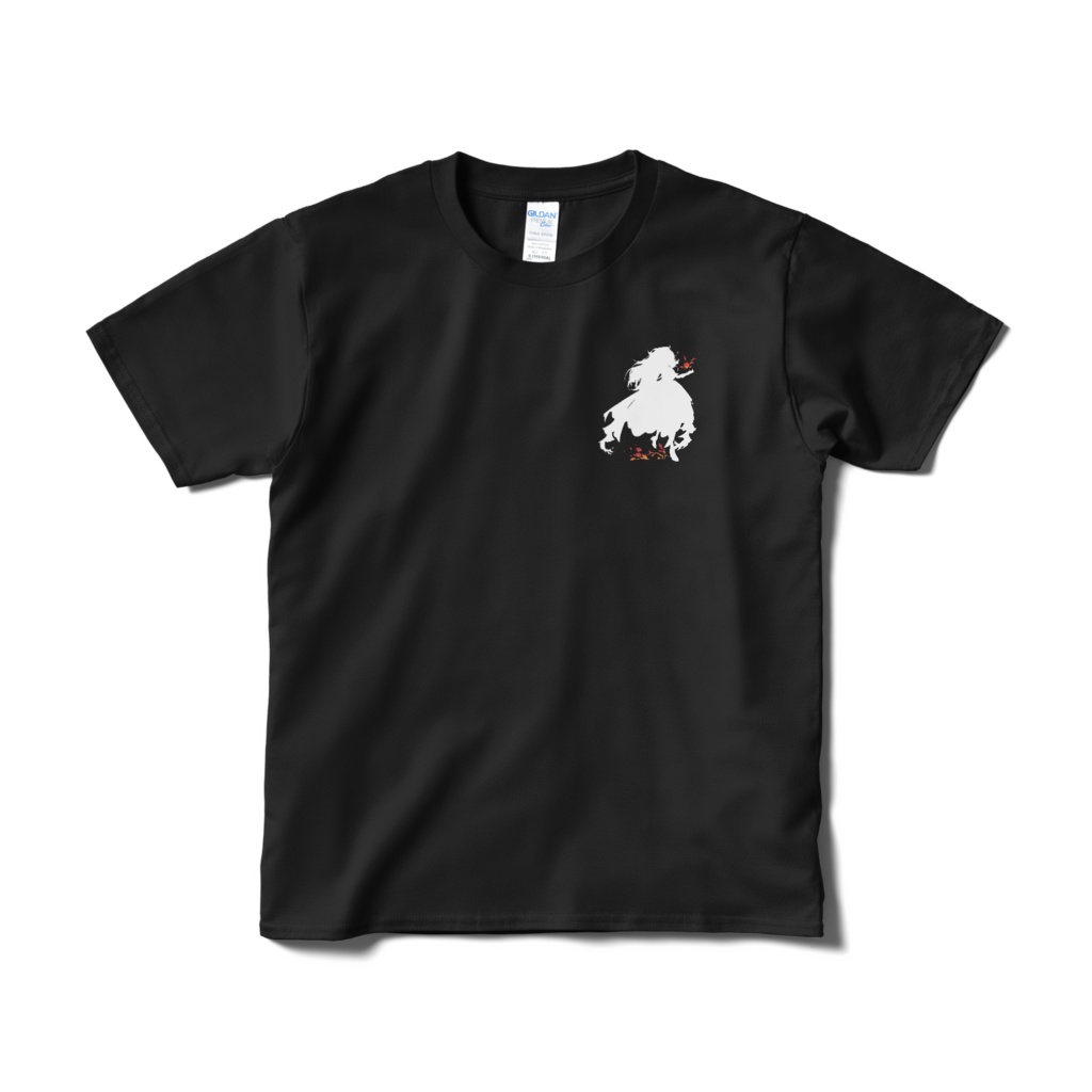 【華々里らなん5周年】Tシャツ　シルエットver.【ブラック】