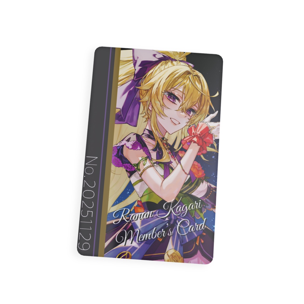 【華々里らなん5周年】会員証風プラスチックカード