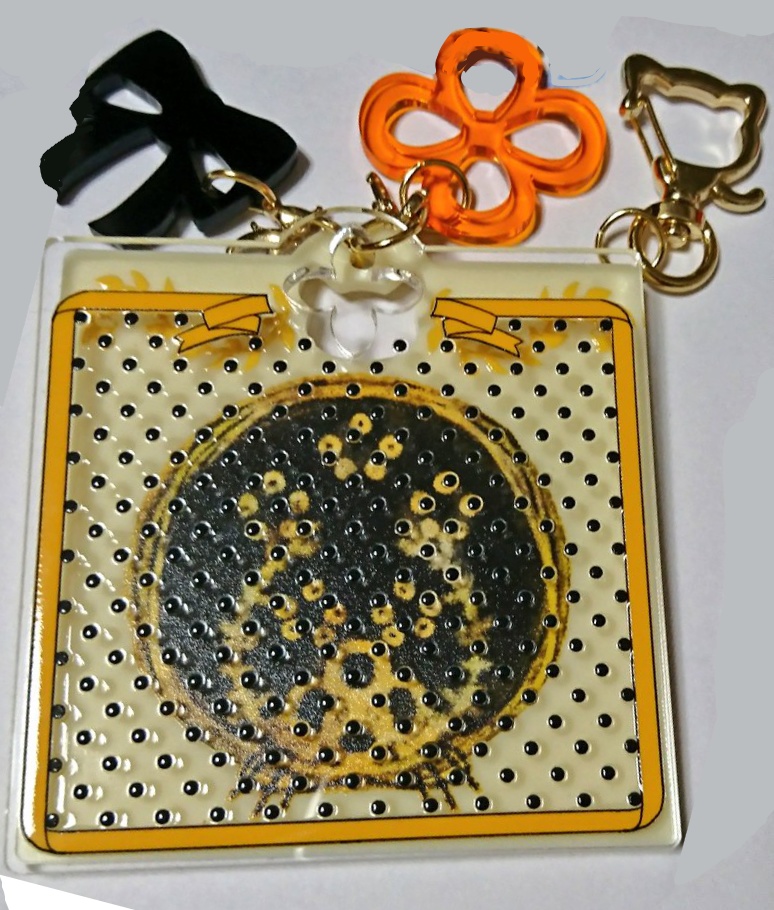 五虎退背景フレームアクキー