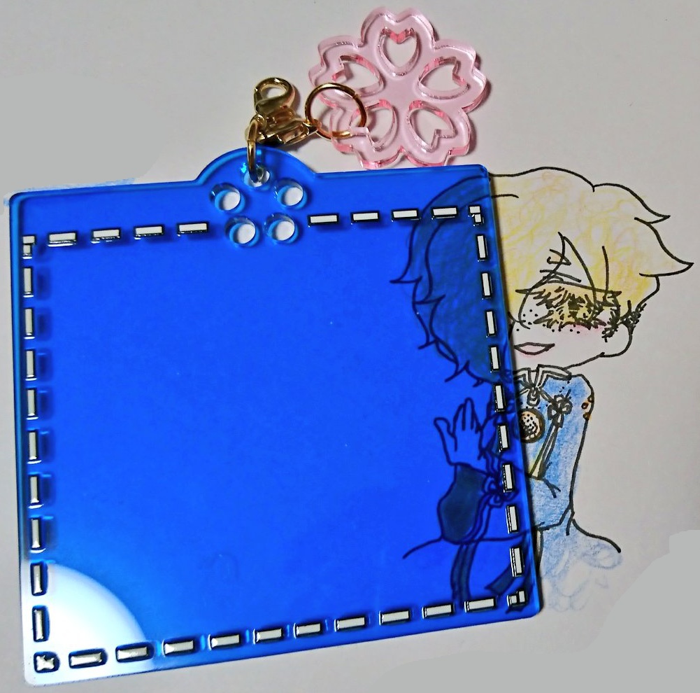 五虎退背景フレームアクキー