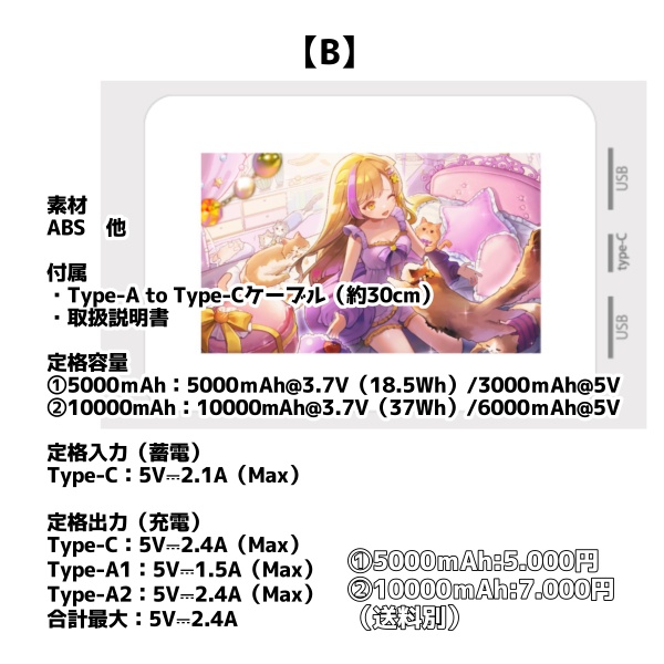 【受注販売B】モバイルバッテリー