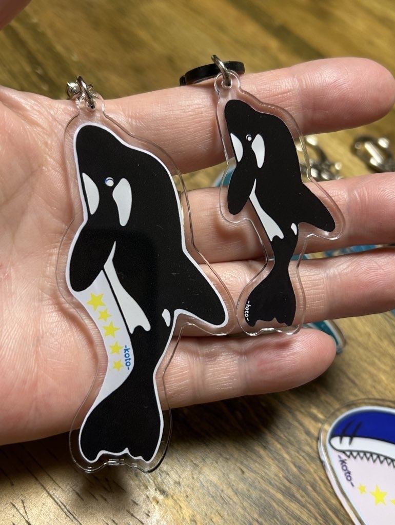 シャチさんと星 縁取り