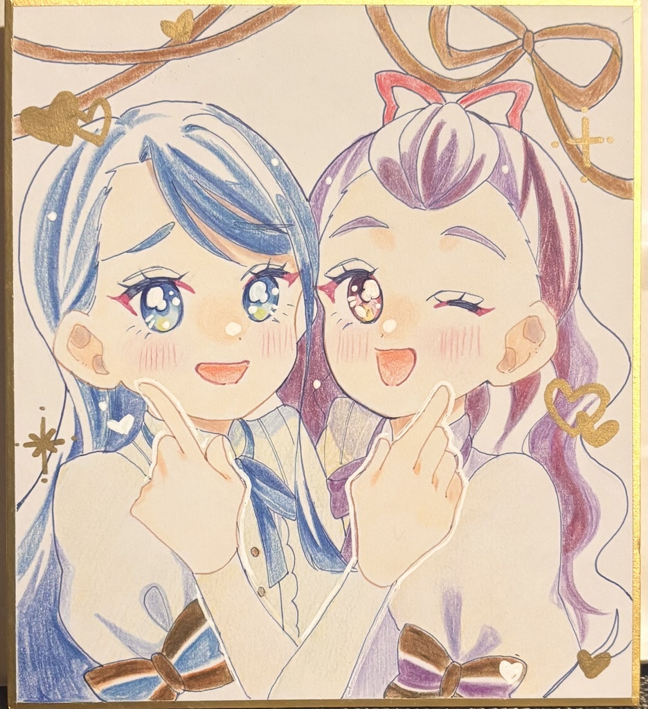 プリキュア色紙原画