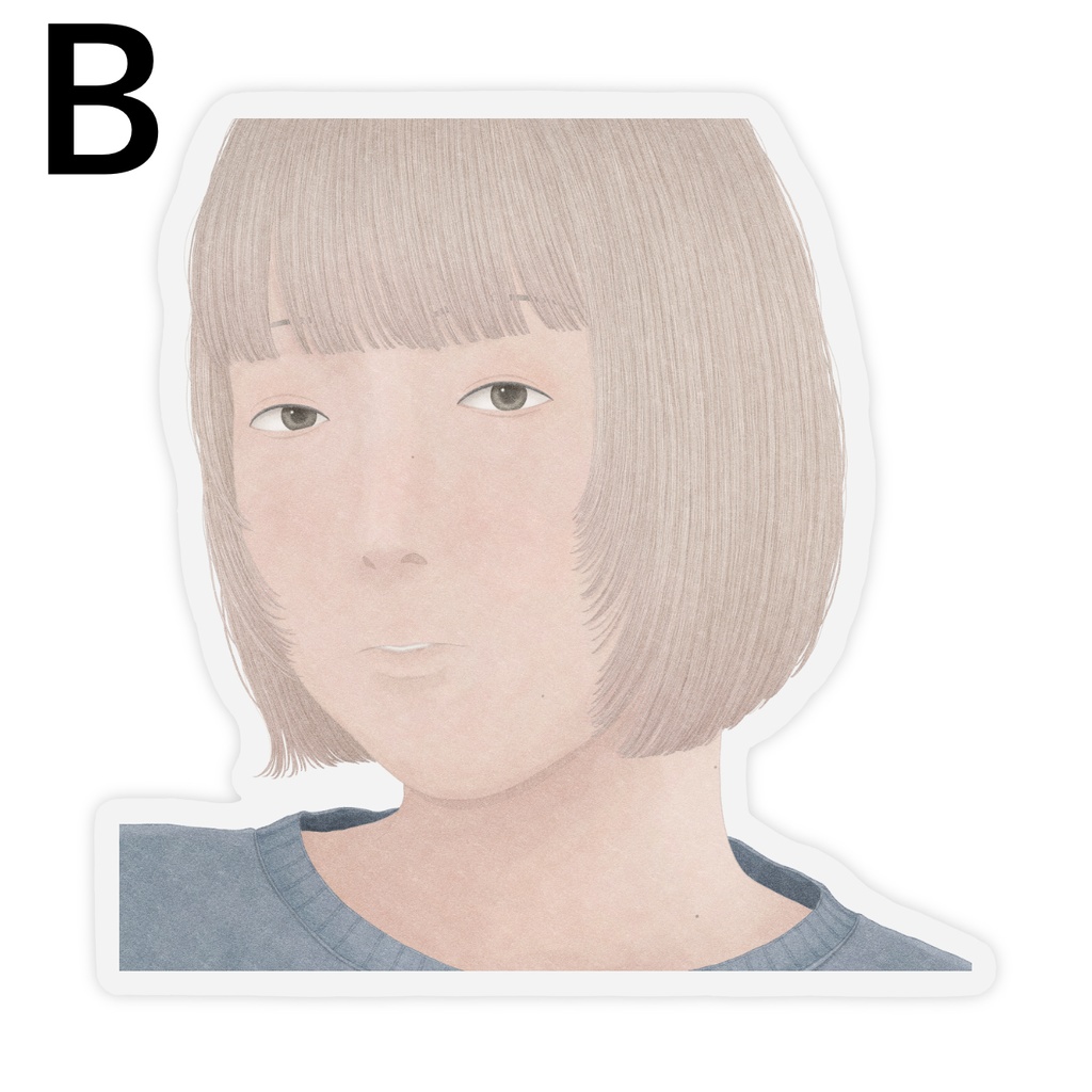 女の子ステッカー(少し大きめ)