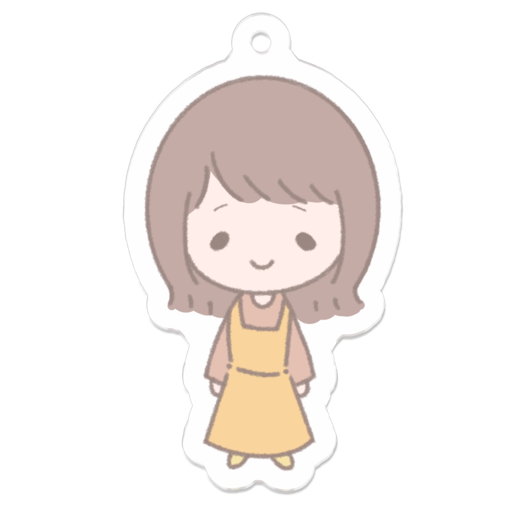 ゆるすぎる女子 アクリルキーホルダー