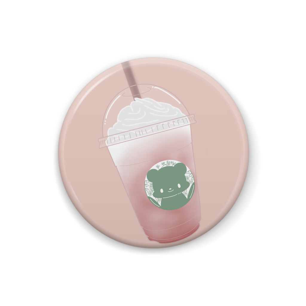 フラペチーノ　缶バッジ