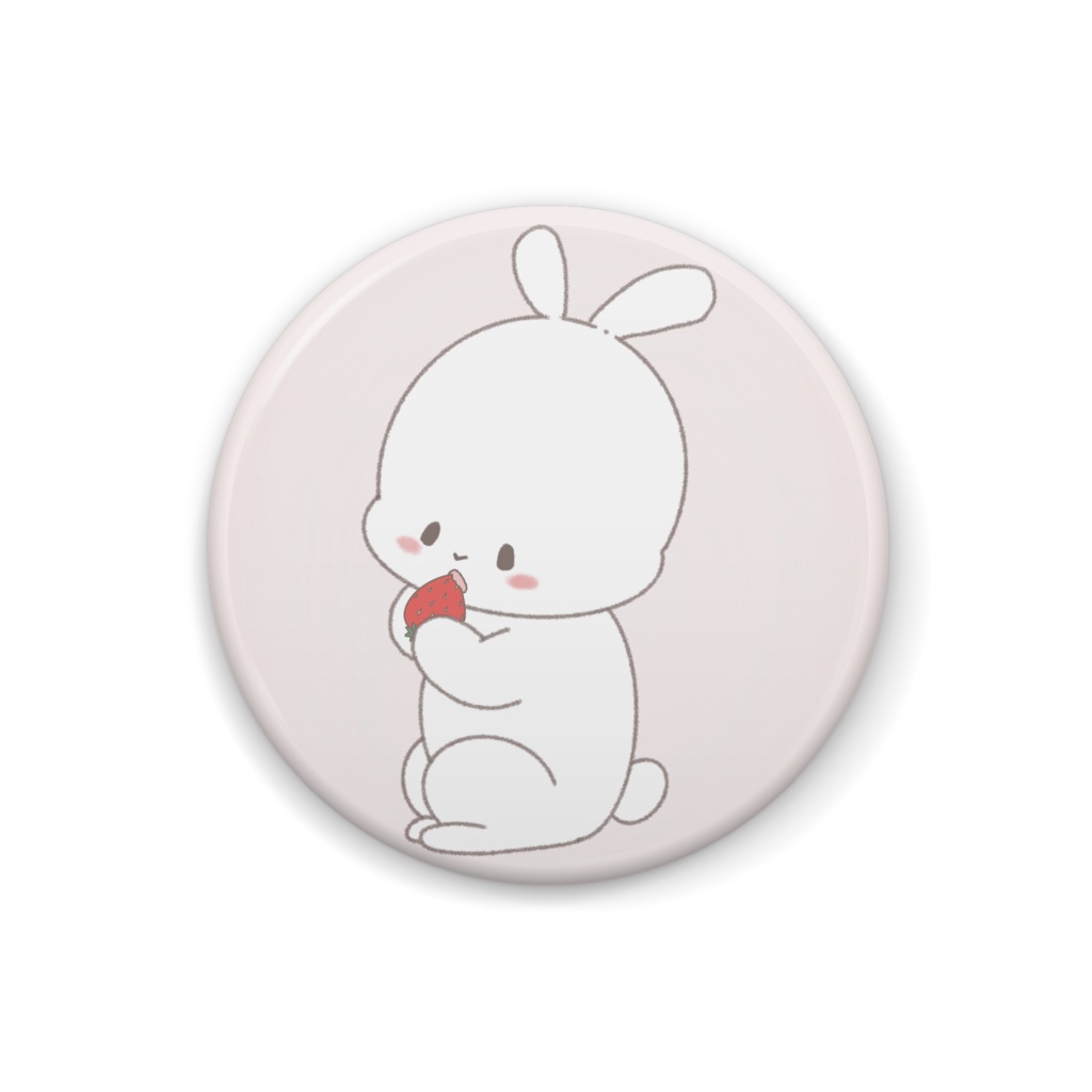 白うさぎちゃん　缶バッジ
