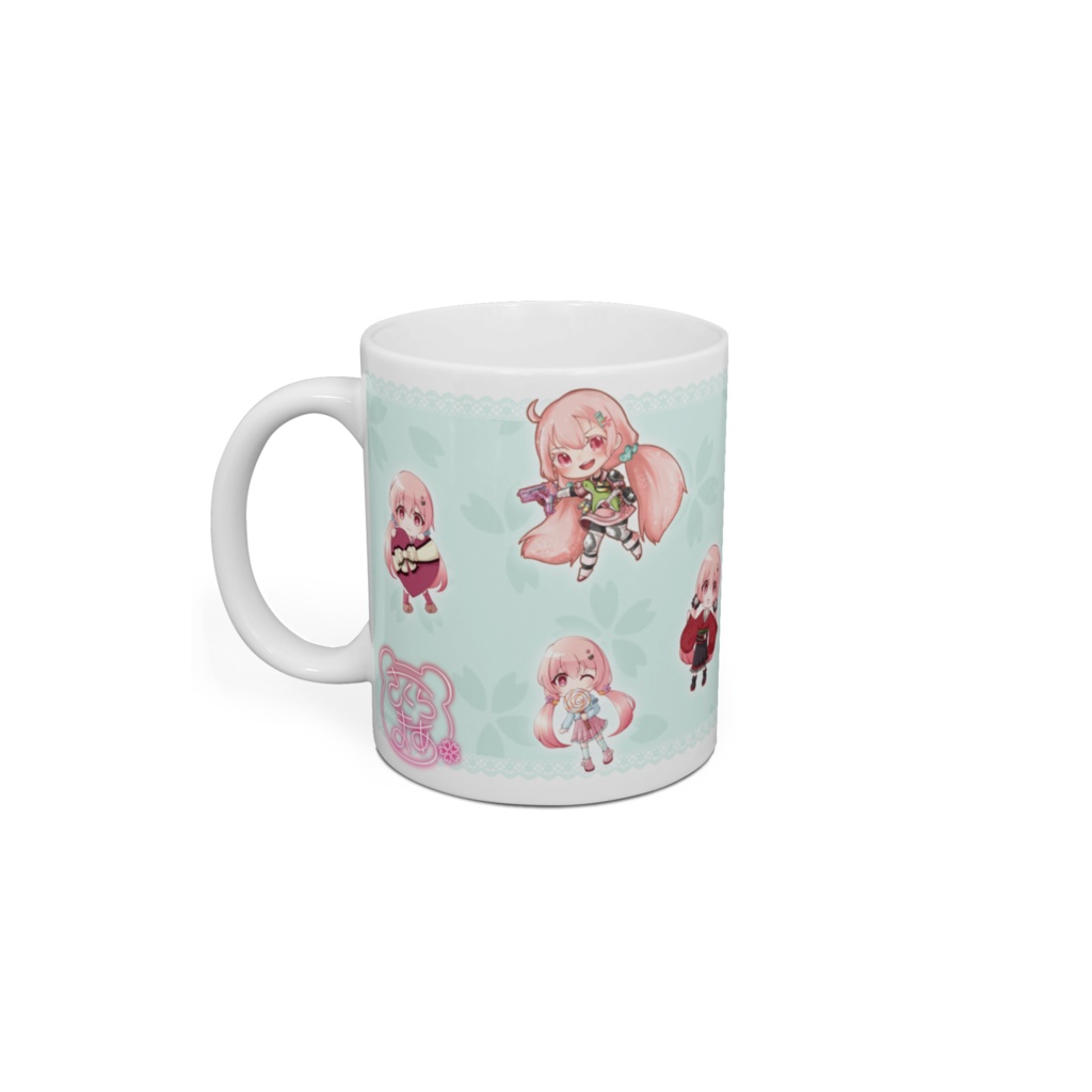 可愛い淡い青のマグカップ①