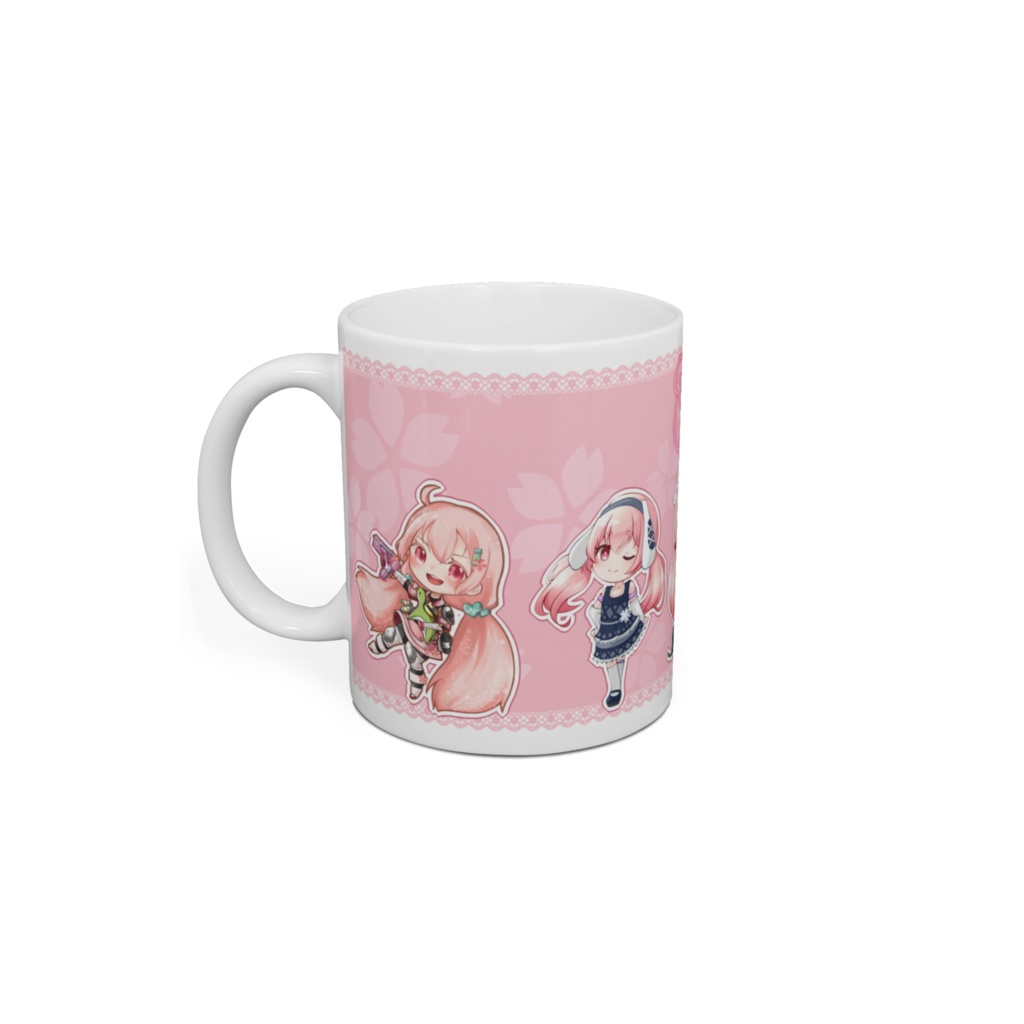 可愛いピンクのマグカップ②