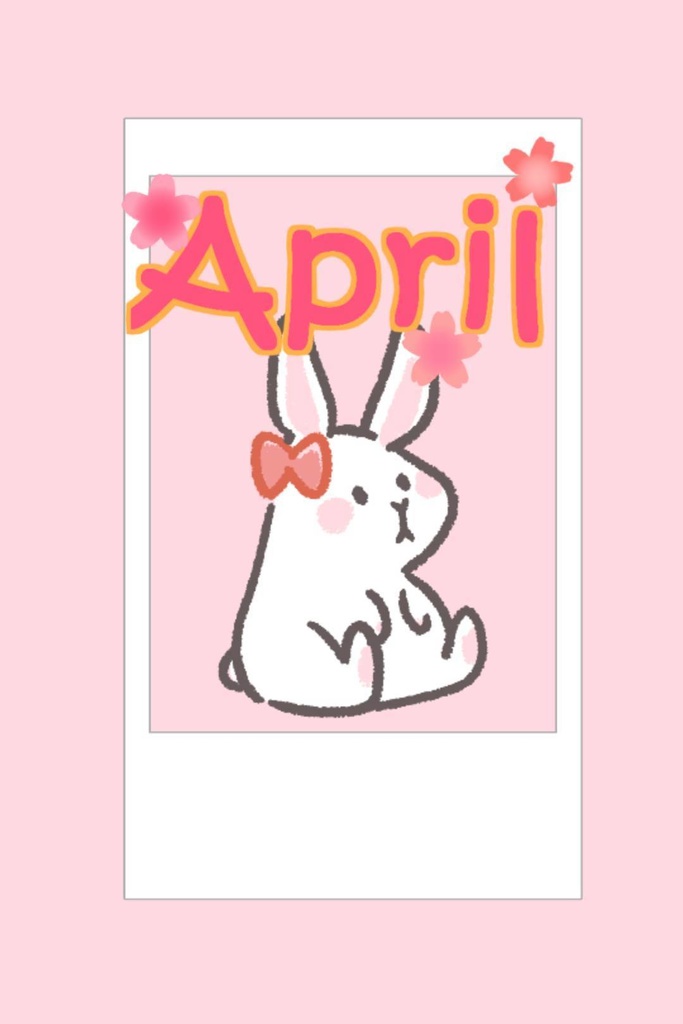 ꒰აりん໒꒱　おえかきチェキ+メッセージ付過去ブロマイド🌸4月🌸