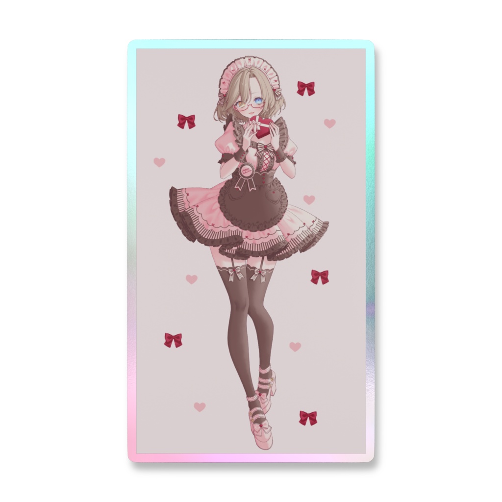 バレンタインスマホステッカー