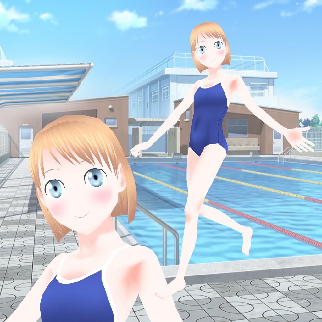 由香 衣装3種セット(セーラー服、スク水セーラー、スクール水着)