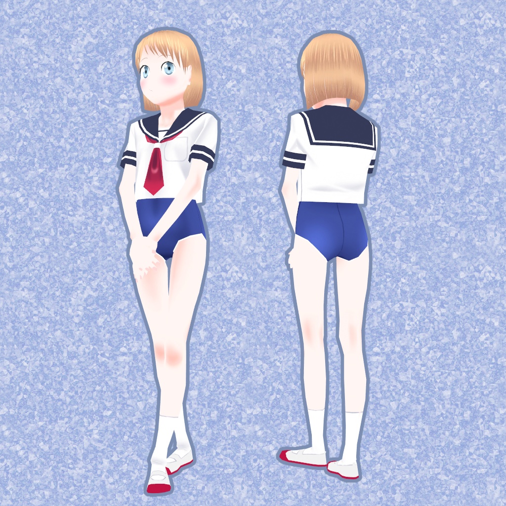 由香 衣装3種セット(セーラー服、スク水セーラー、スクール水着)
