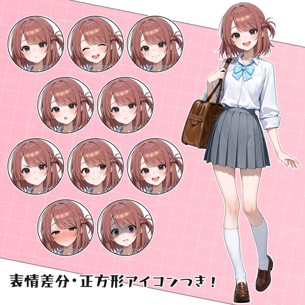 立ち絵素材075 吹奏楽女子 トランペット
