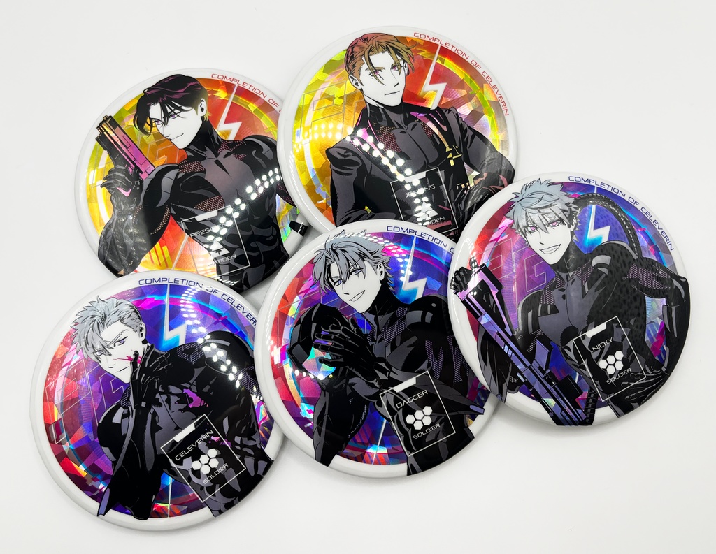 CELEVERIN完結記念ビッグホログラム缶バッジ