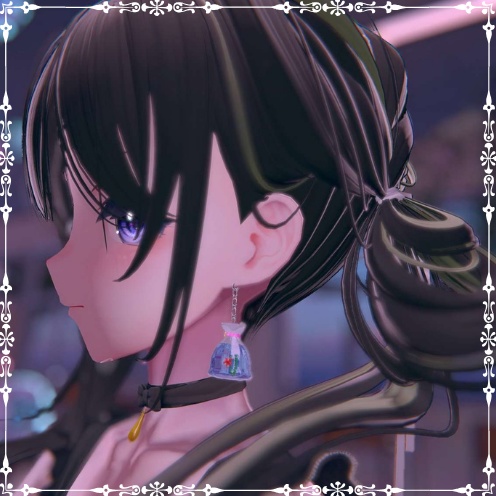 【VRC想定/16アバター対応】MH 金魚dropピアス