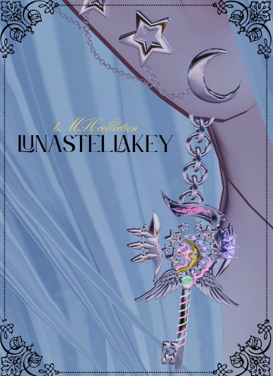 【VRC想定/18アバター対応】MH Lunastellakey2.0 ネックレス/ピアス