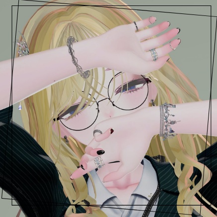 【VRC想定/17アバター対応】MH SweetJumble ブレスレット/リング/バングル