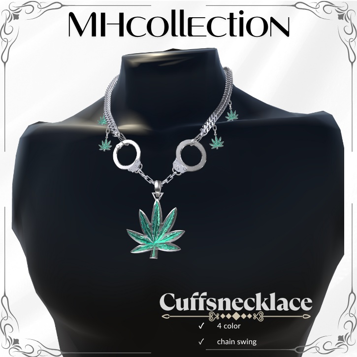【VRC想定/14アバター対応】MH Cuffs ネックレス/キーホルダー