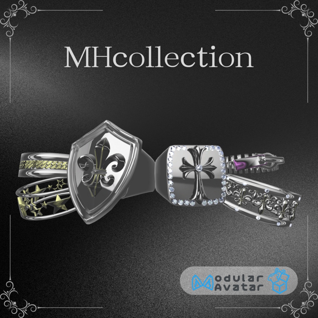 【VRC想定/15アバター対応】【MA対応】MH MixRing