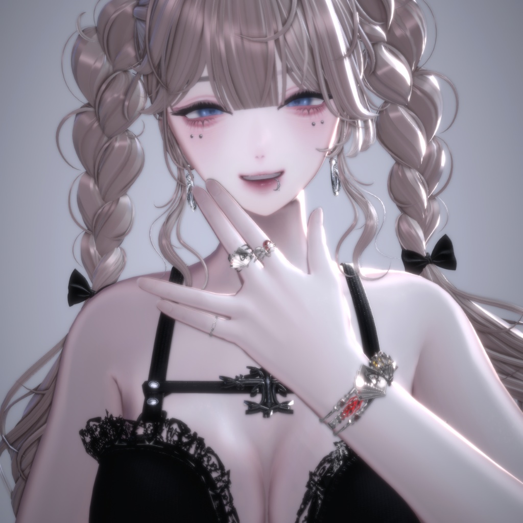 【VRC想定/14アバター対応】【MA対応】MH Allin Bangle&Ring