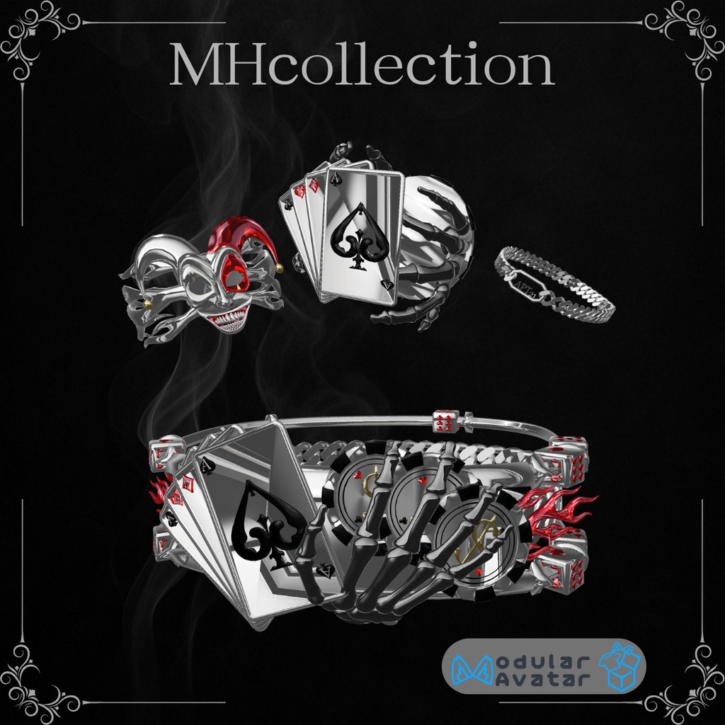 【VRC想定/14アバター対応】【MA対応】MH Allin Bangle&Ring