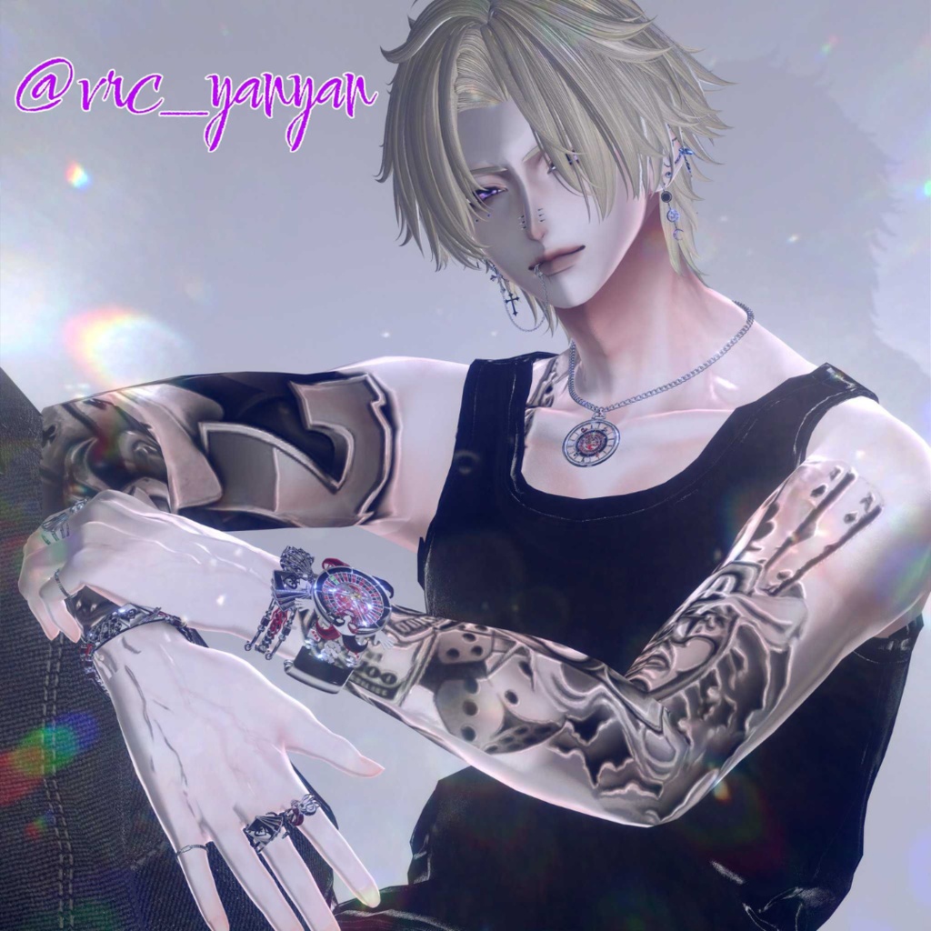 【VRC想定/14アバター対応】【MA対応】MH Allin Bangle&Ring