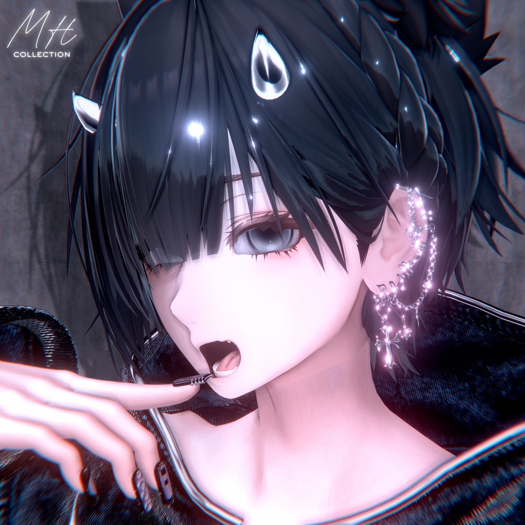 【VRC想定/20アバター対応】【MA対応】MH Crossbrillar Earring