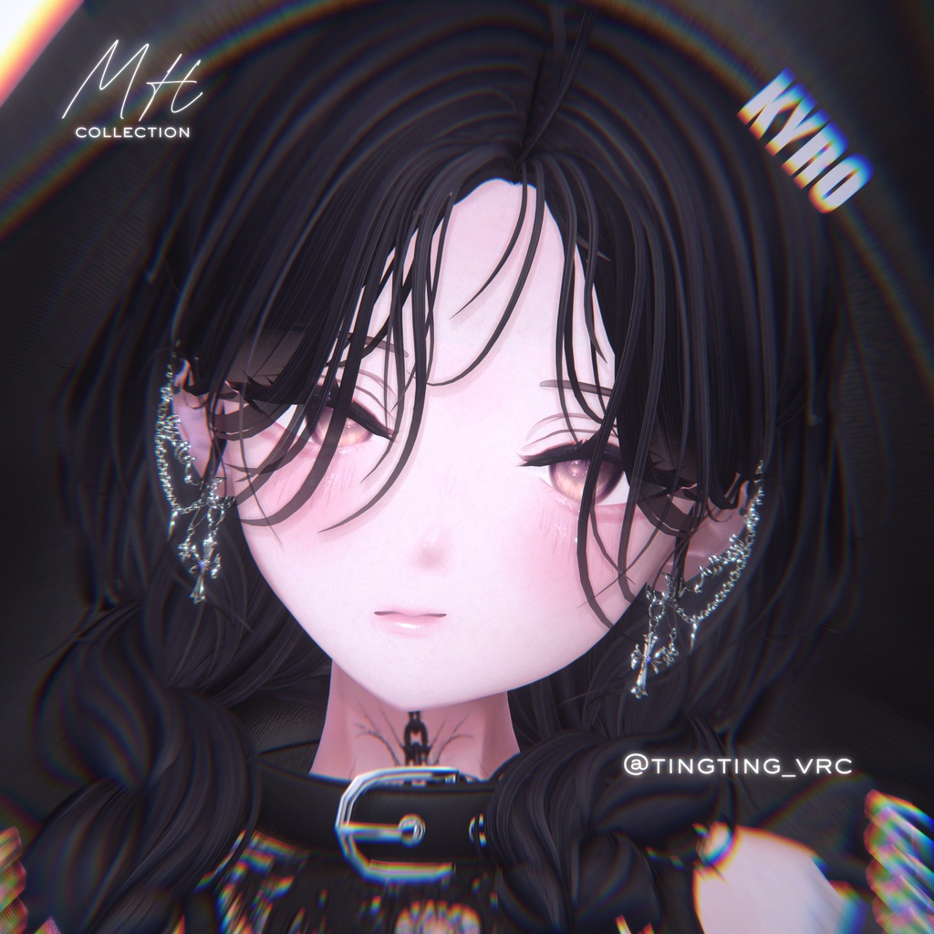 【VRC想定/20アバター対応】【MA対応】MH Crossbrillar Earring