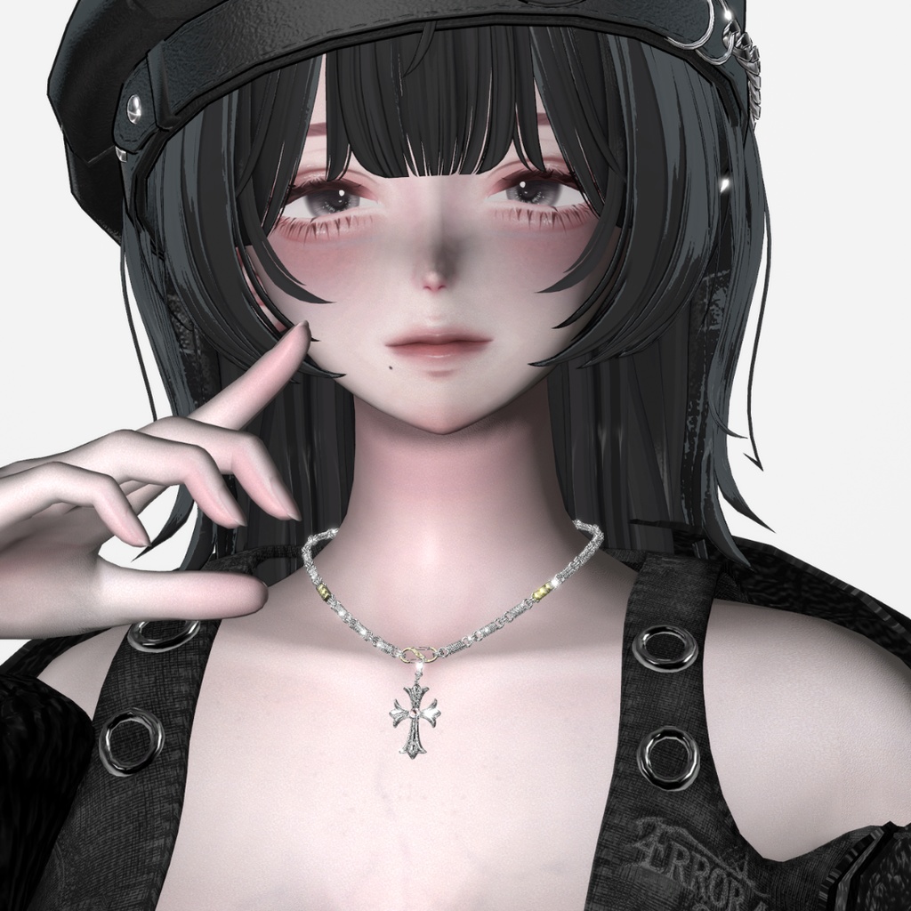 【VRC想定/17アバター対応】【MA対応】MH Cross S ネックレス