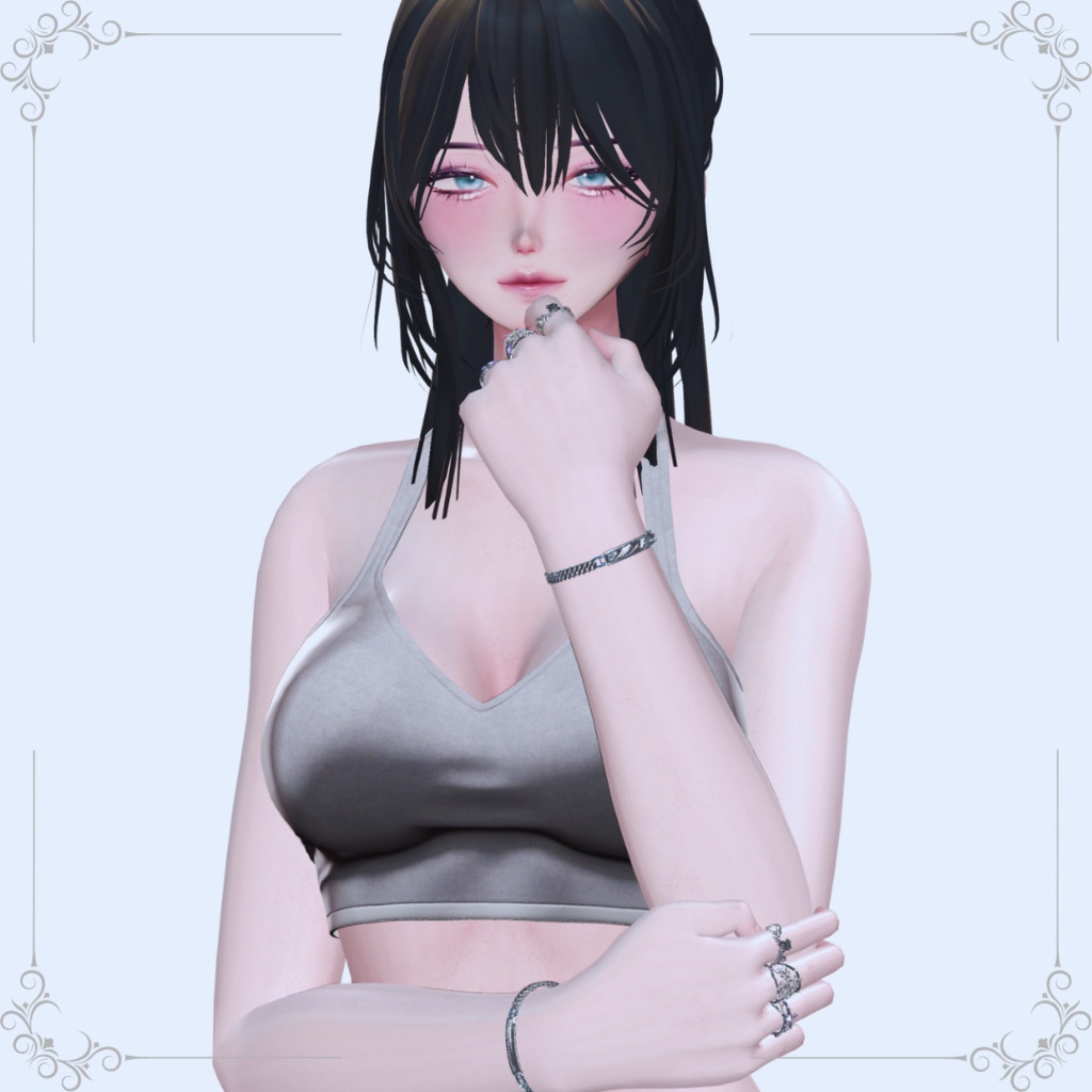 【VRC想定/17アバター対応】【MA対応】MH 煌 Ring&Bangle