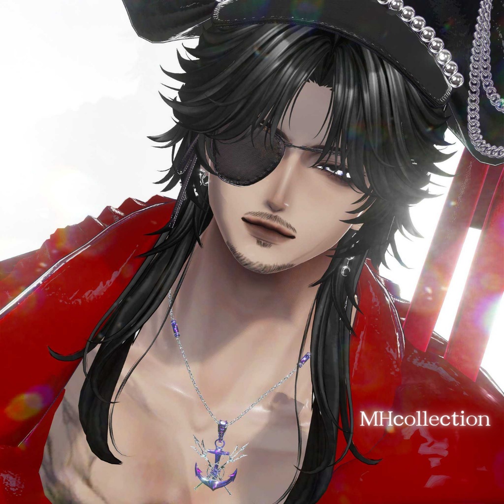 【VRC想定/16アバター対応】【MA対応】MH POSEIDON ネックレス