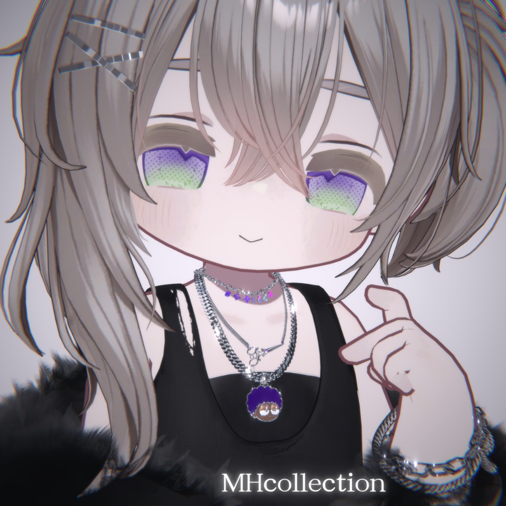 【VRC想定/19アバター対応】【MA対応】MH individuality ネックレス