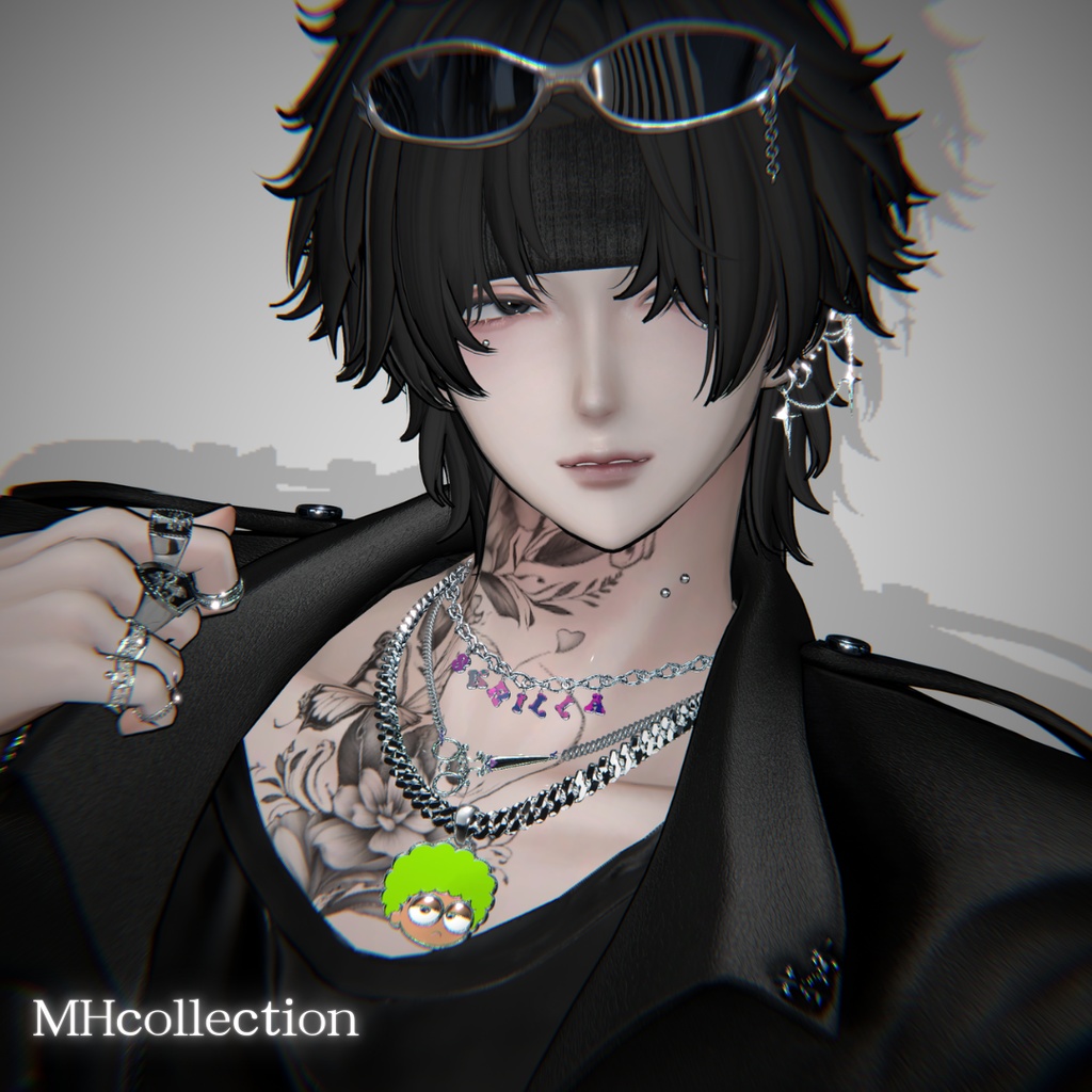 【VRC想定/19アバター対応】【MA対応】MH individuality ネックレス
