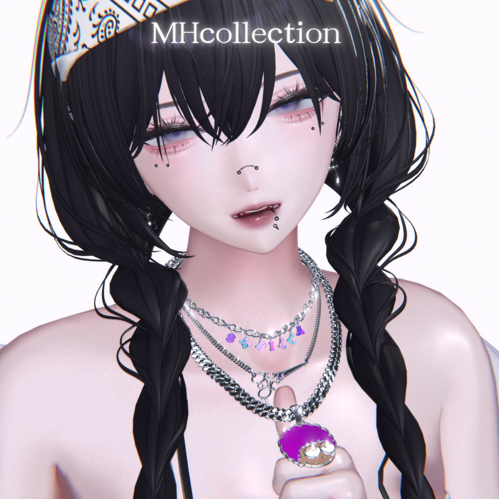 【VRC想定/19アバター対応】【MA対応】MH individuality ネックレス