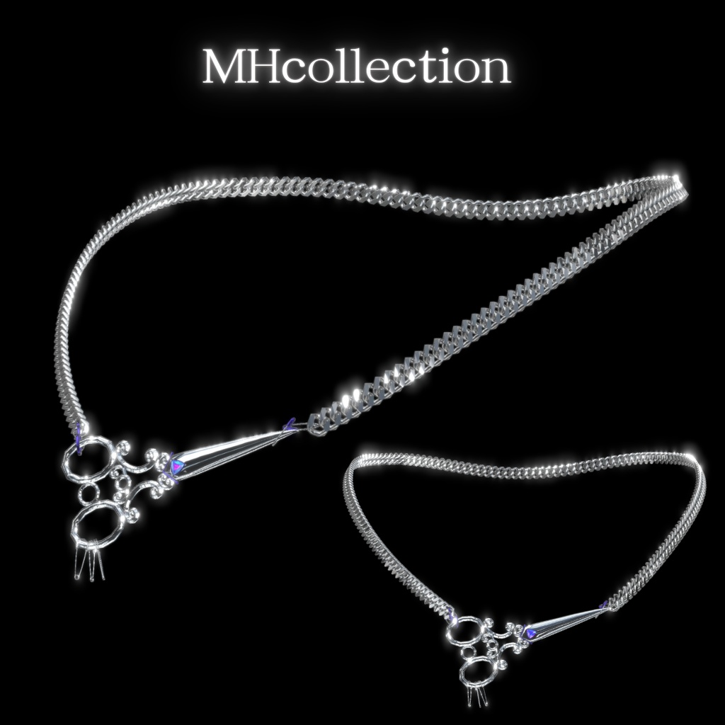 【VRC想定/19アバター対応】【MA対応】MH individuality ネックレス