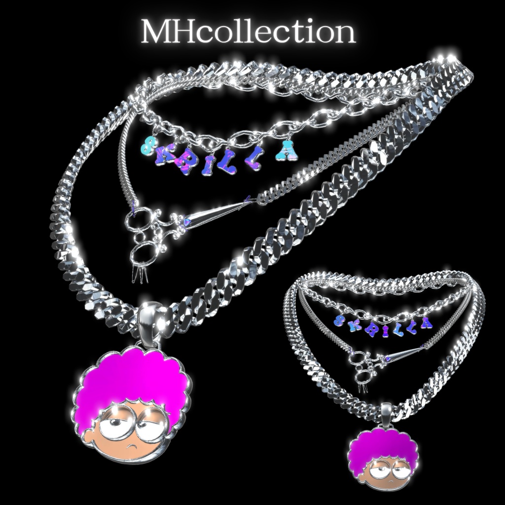 【VRC想定/19アバター対応】【MA対応】MH individuality ネックレス