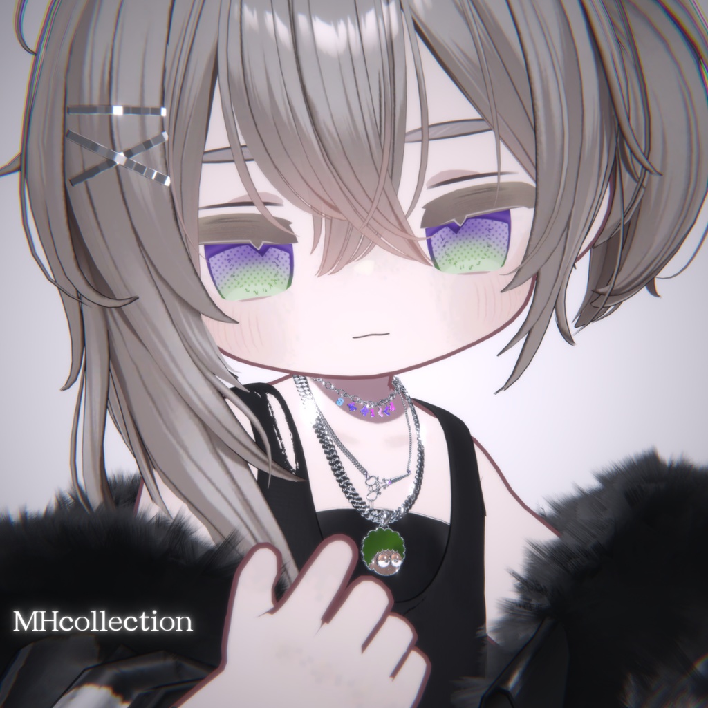 【VRC想定/19アバター対応】【MA対応】MH individuality ネックレス