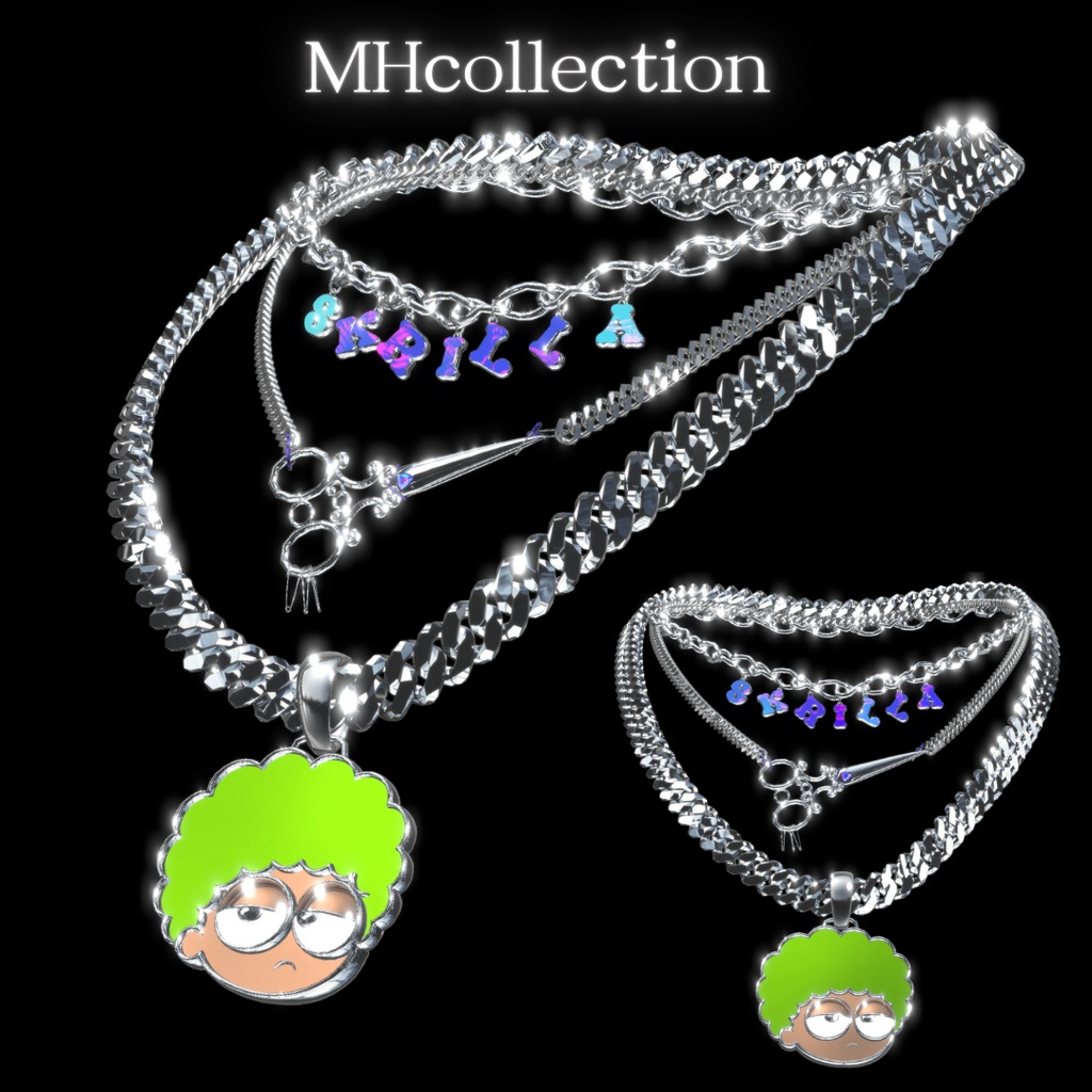 【VRC想定/19アバター対応】【MA対応】MH individuality ネックレス