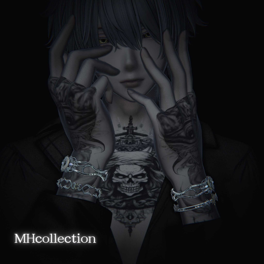 【VRC想定/17アバター対応】【MA対応】MH SOL&LUNA Bangle