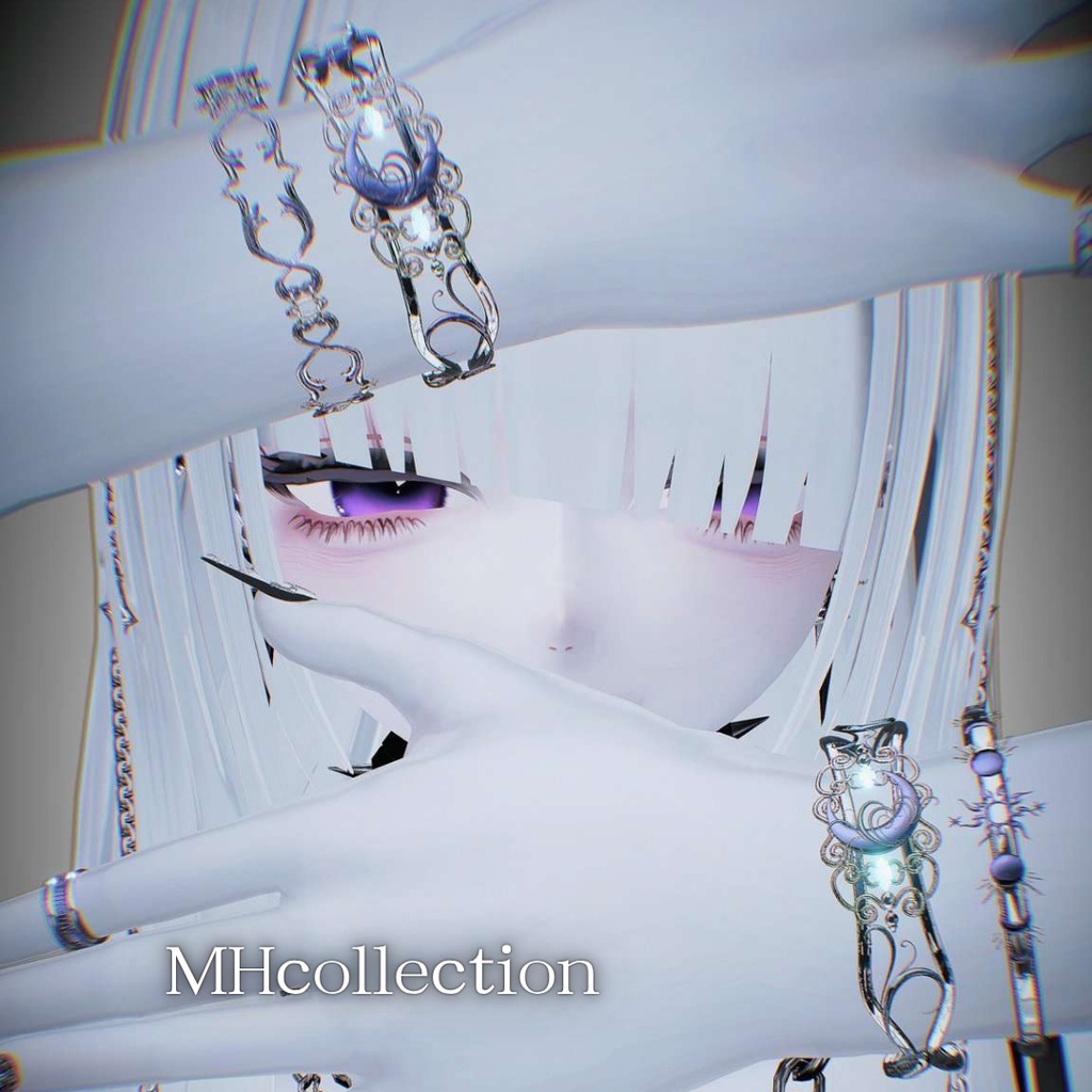 【VRC想定/17アバター対応】【MA対応】MH SOL&LUNA Bangle