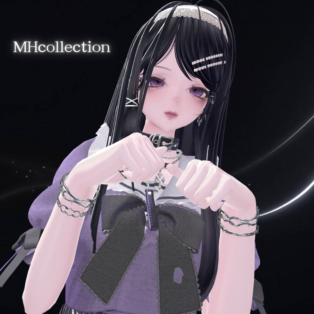 【VRC想定/17アバター対応】【MA対応】MH SOL&LUNA Bangle