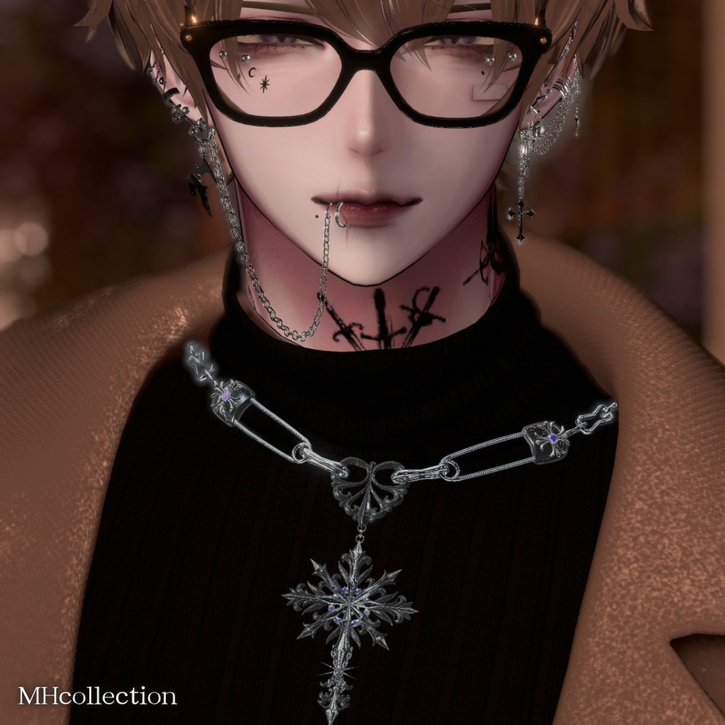 【VRC想定/18アバター対応】【MA対応】MH UNLEASH necklace