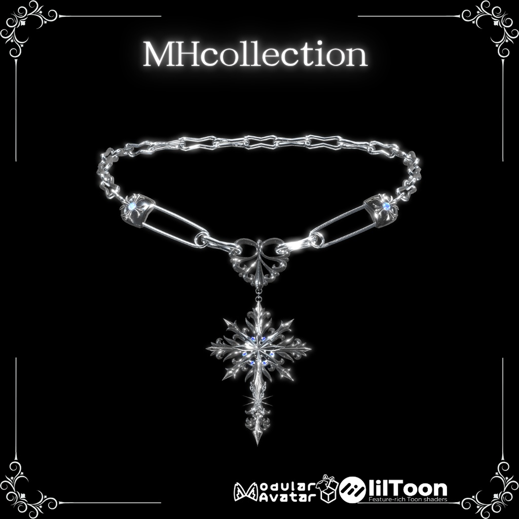 【VRC想定/17アバター対応】【MA対応】MH UNLEASH necklace