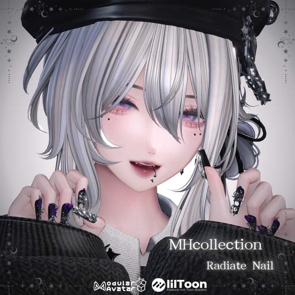 【VRC想定/22アバター対応】【MA対応】MH Radiate Nail