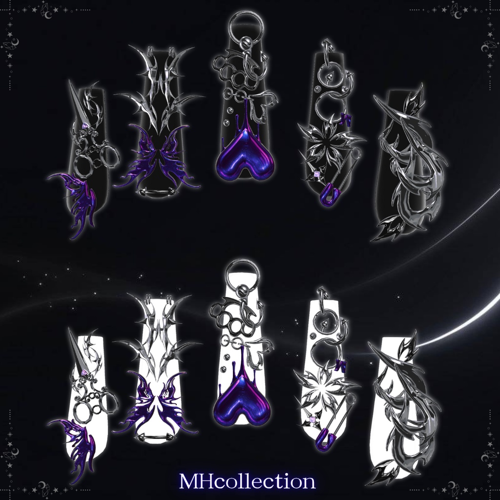 【VRC想定/22アバター対応】【MA対応】MH Radiate Nail