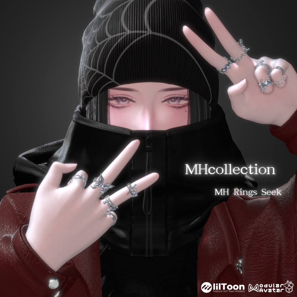 【VRC想定/20アバター対応】【MA対応】MH Rings Seek