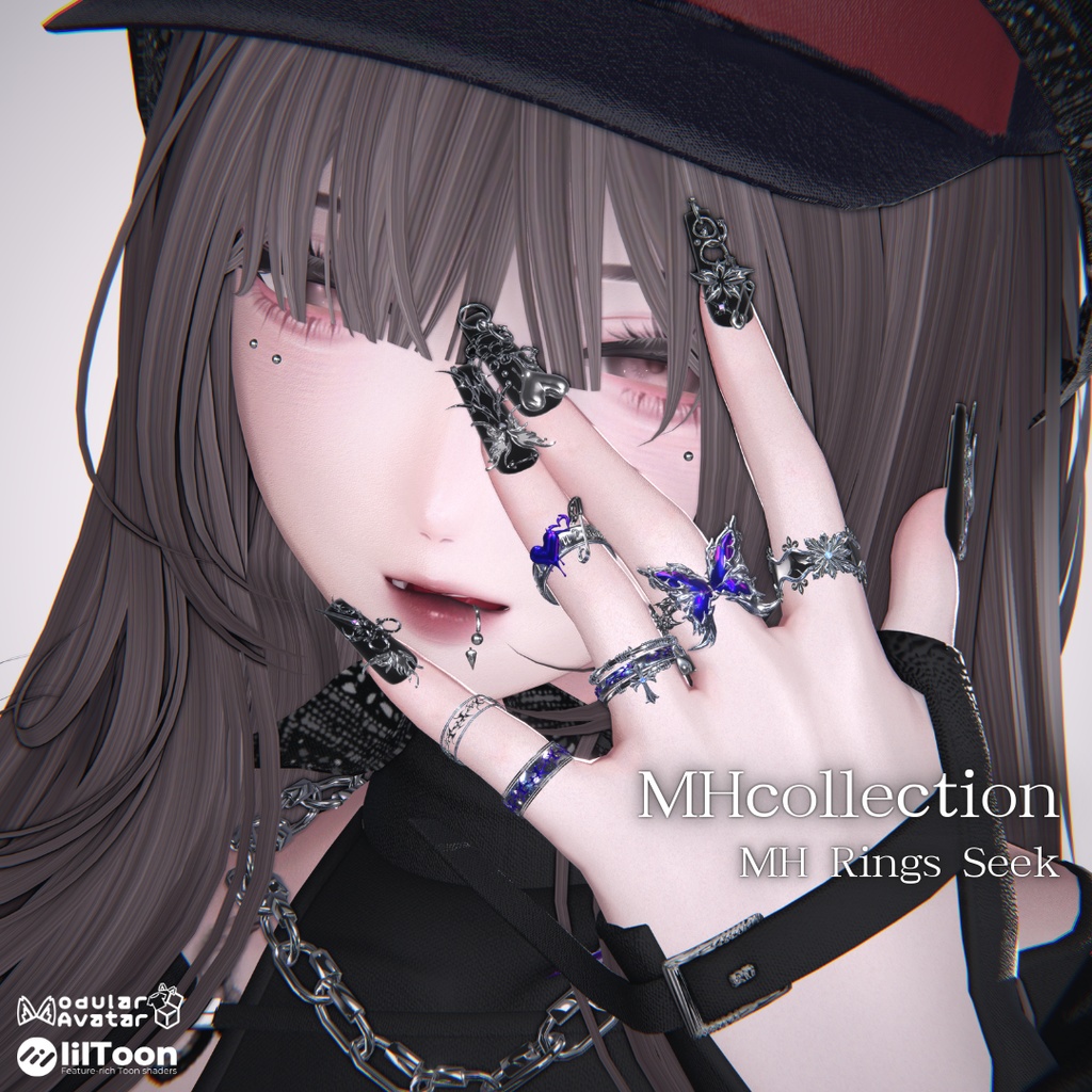 【VRC想定/20アバター対応】【MA対応】MH Rings Seek