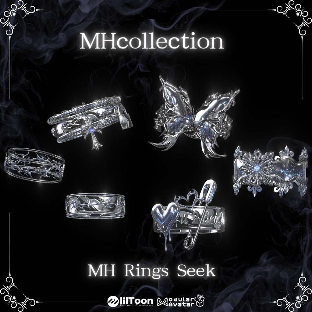 【VRC想定/20アバター対応】【MA対応】MH Rings Seek